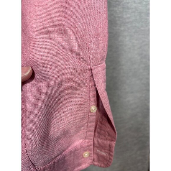 Ralph Lauren Classic Fit Mens Red Pink Button Down Shirt XL Flesh Pony - Picture 5 of 5